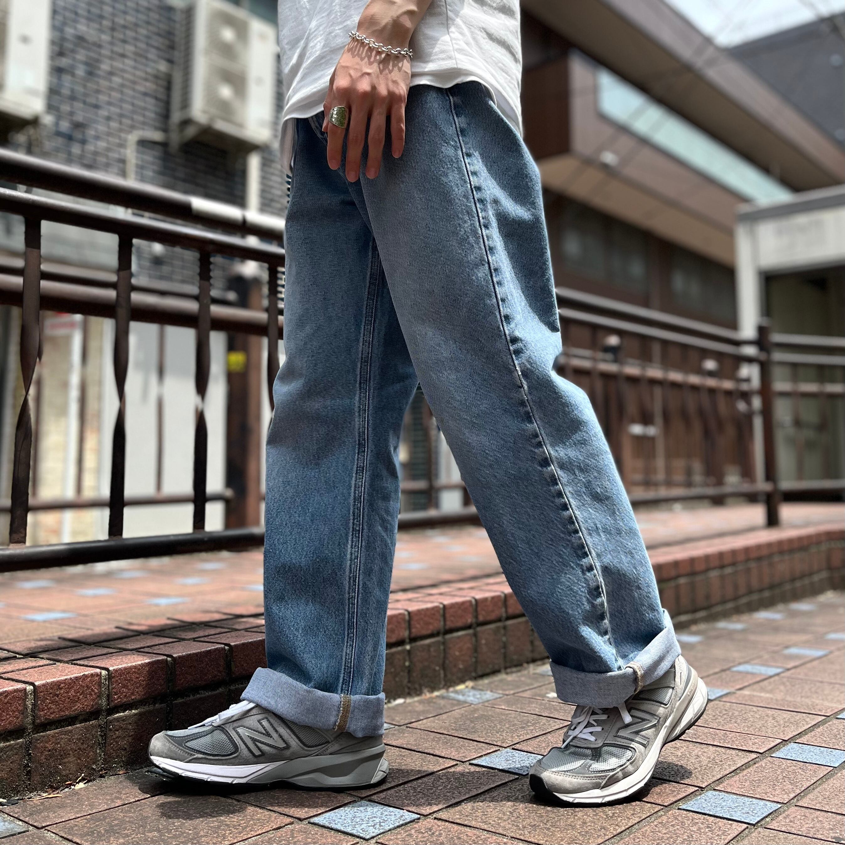 国内在庫 Carharttカーハートw36デニムバギーパンツメンズジーパンライトブルー古着 パンツ