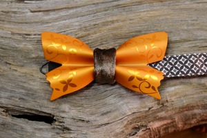 Metal Butterfly "Frosted" ~Mandarin Orange~