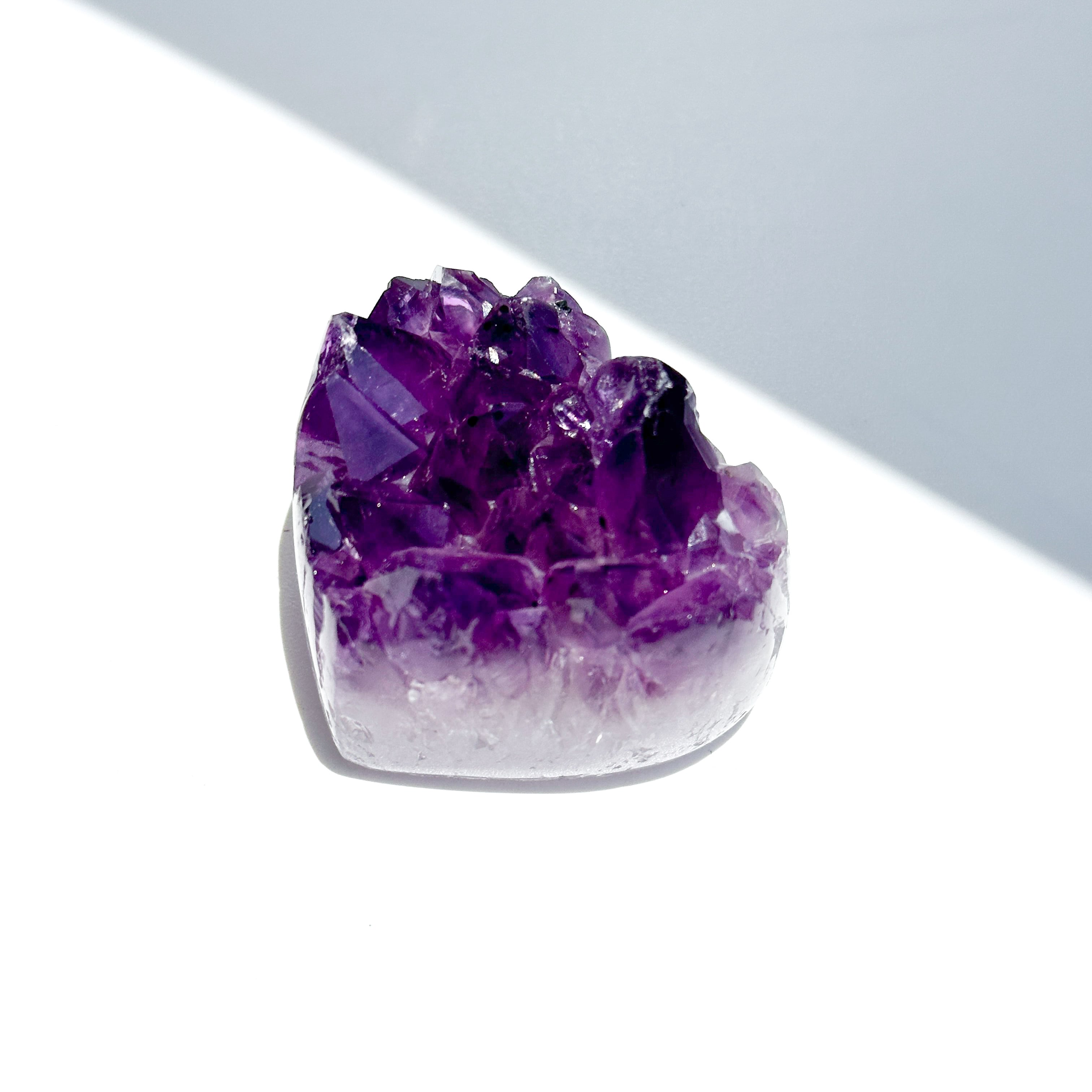 ウルグアイ産アメジスト ハート11◇ Amethyst ◇天然石・鉱石