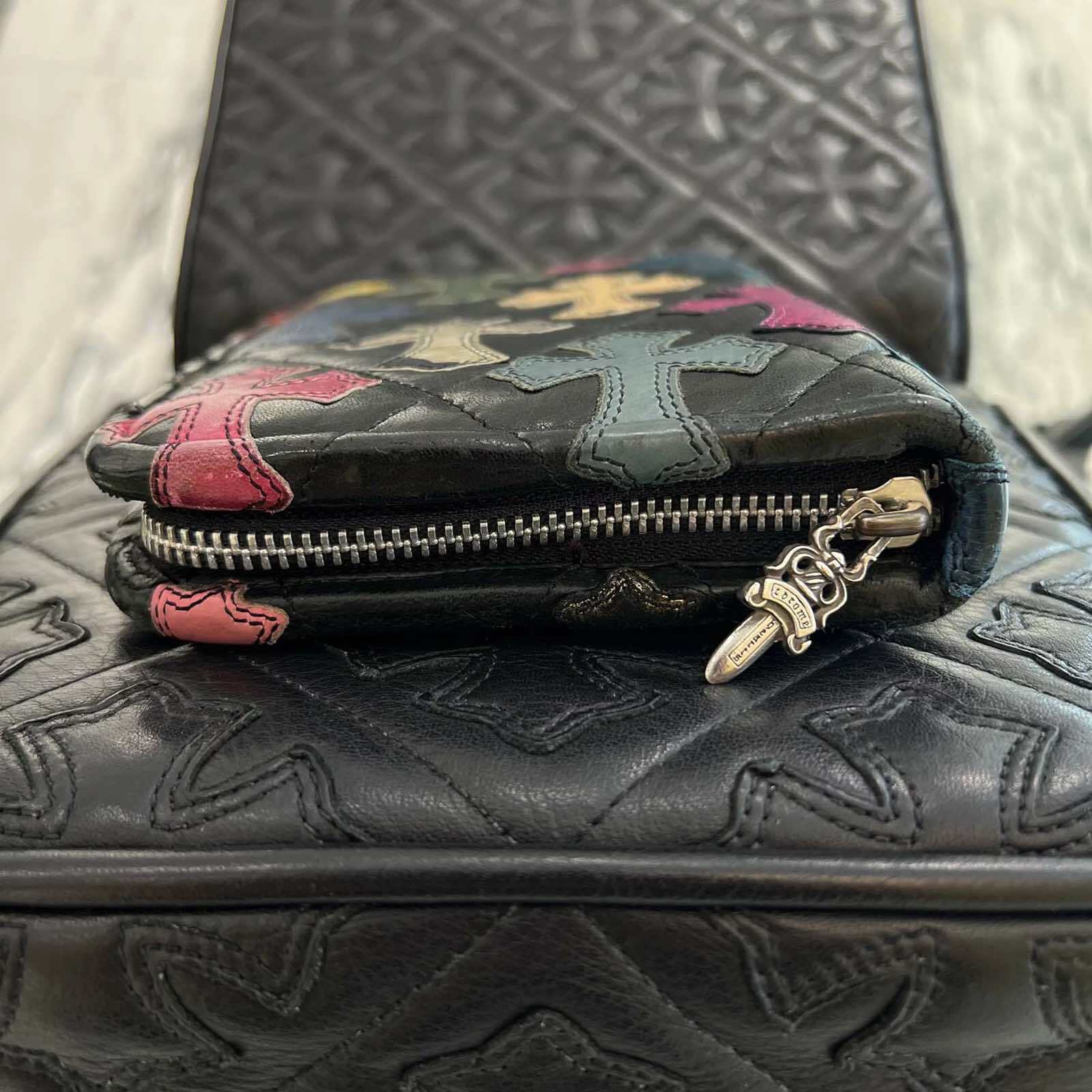 CHROME HEARTS クロムハーツ クロスパッチ ラウンドジップ