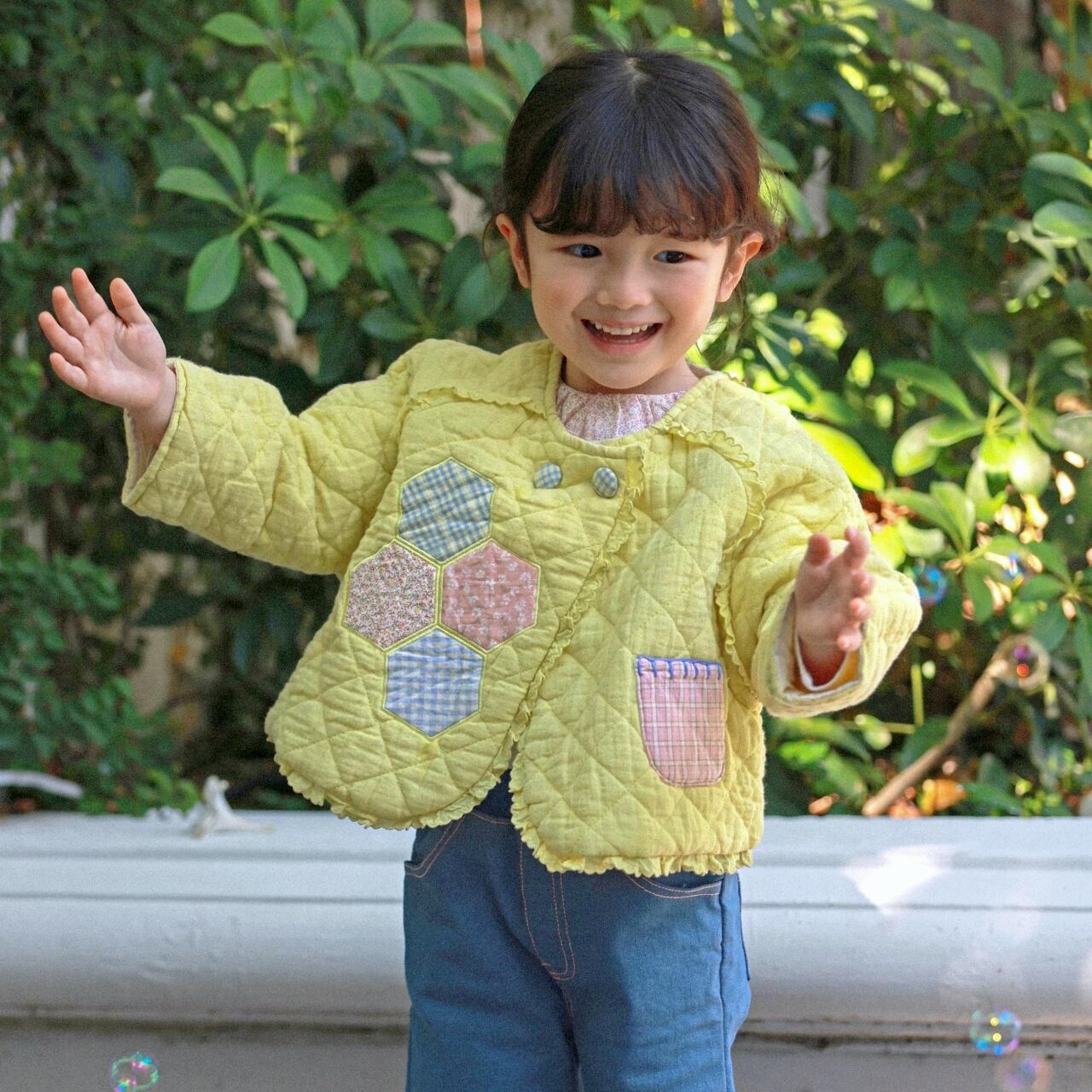 «sold out»«Mardi Amber» アップリケキルティングジャケット 2colors