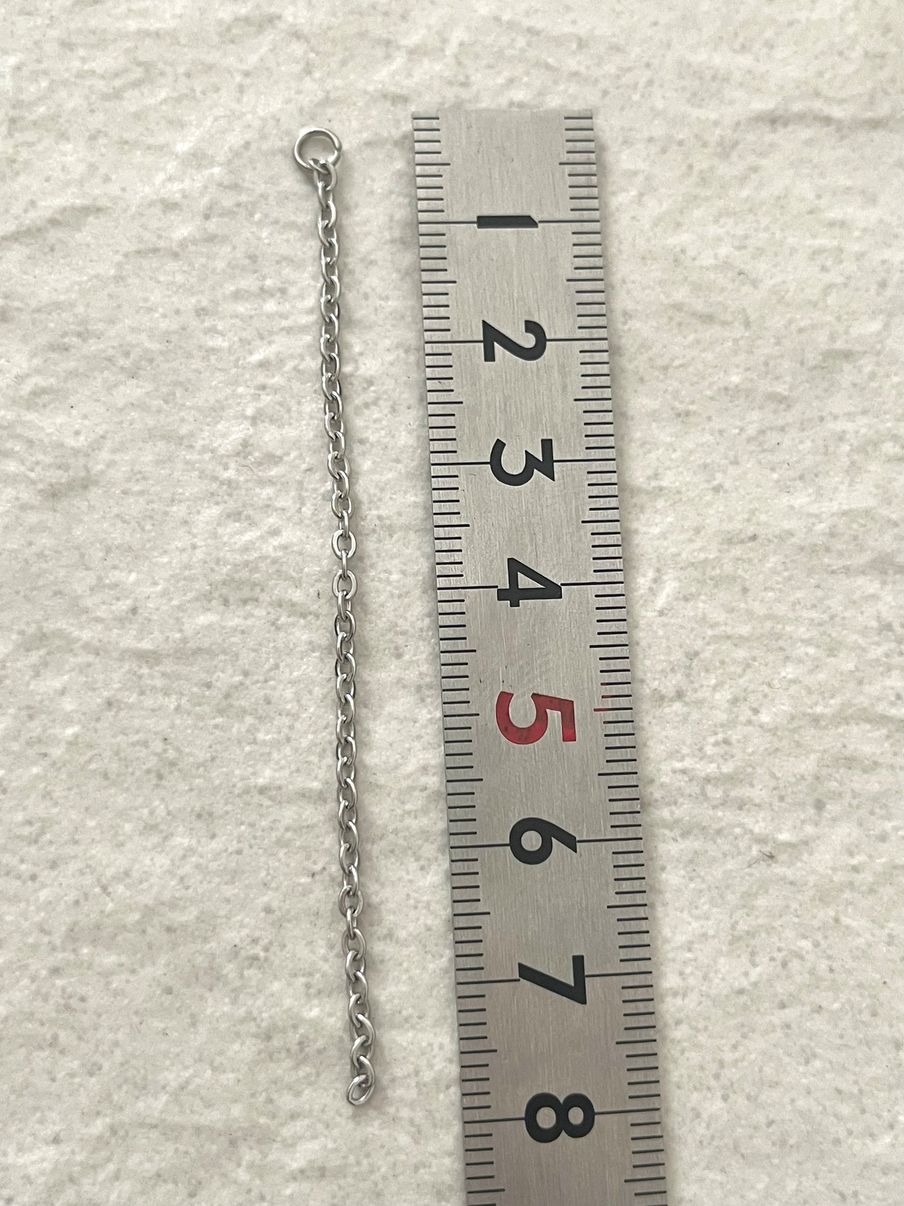 【4ペア】2mm ステンレス製 Oチェーンチャーム/チェーンパーツ/タッセル