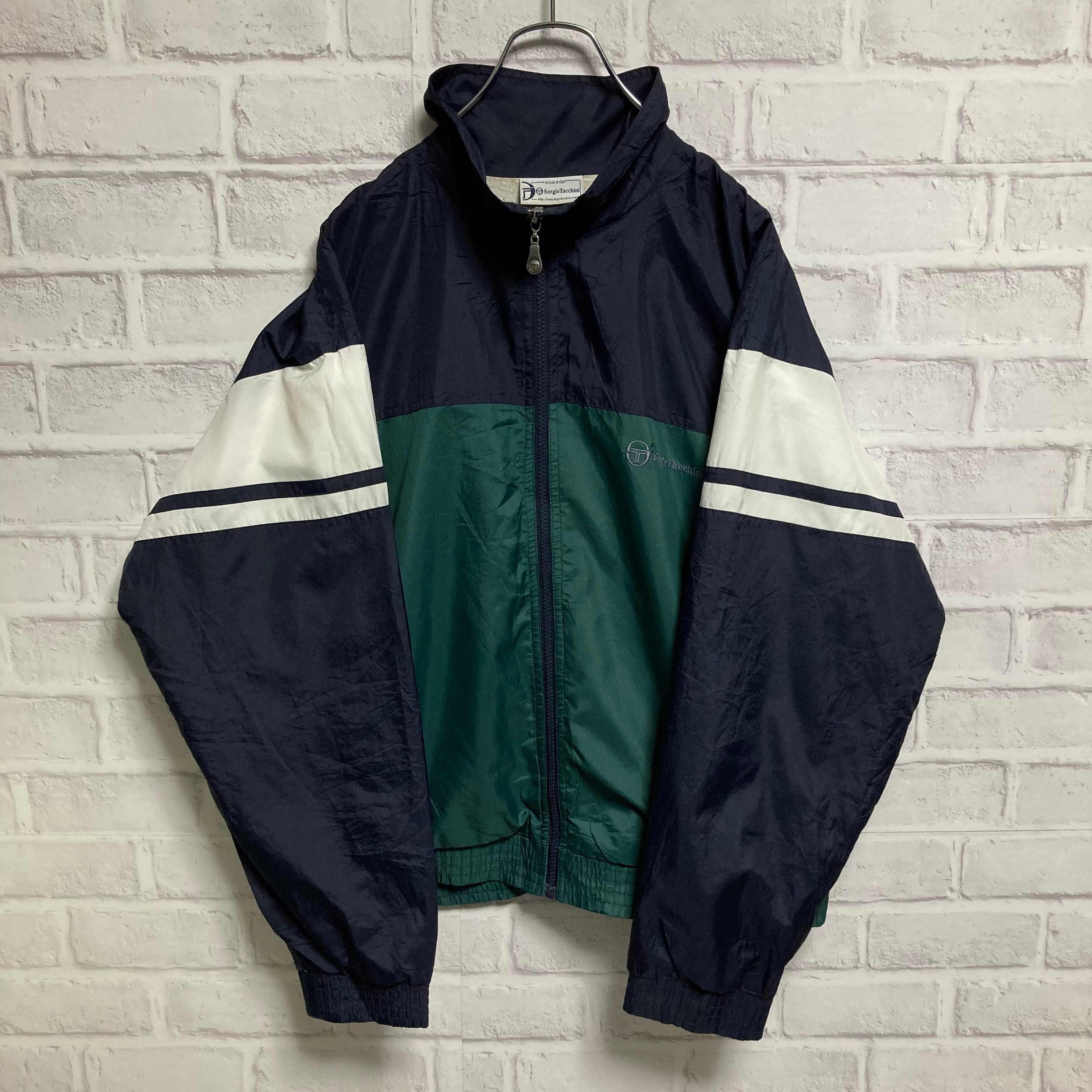 セルジオタッキーニ Sergio Tacchini ナイロンジャケット ネイビー