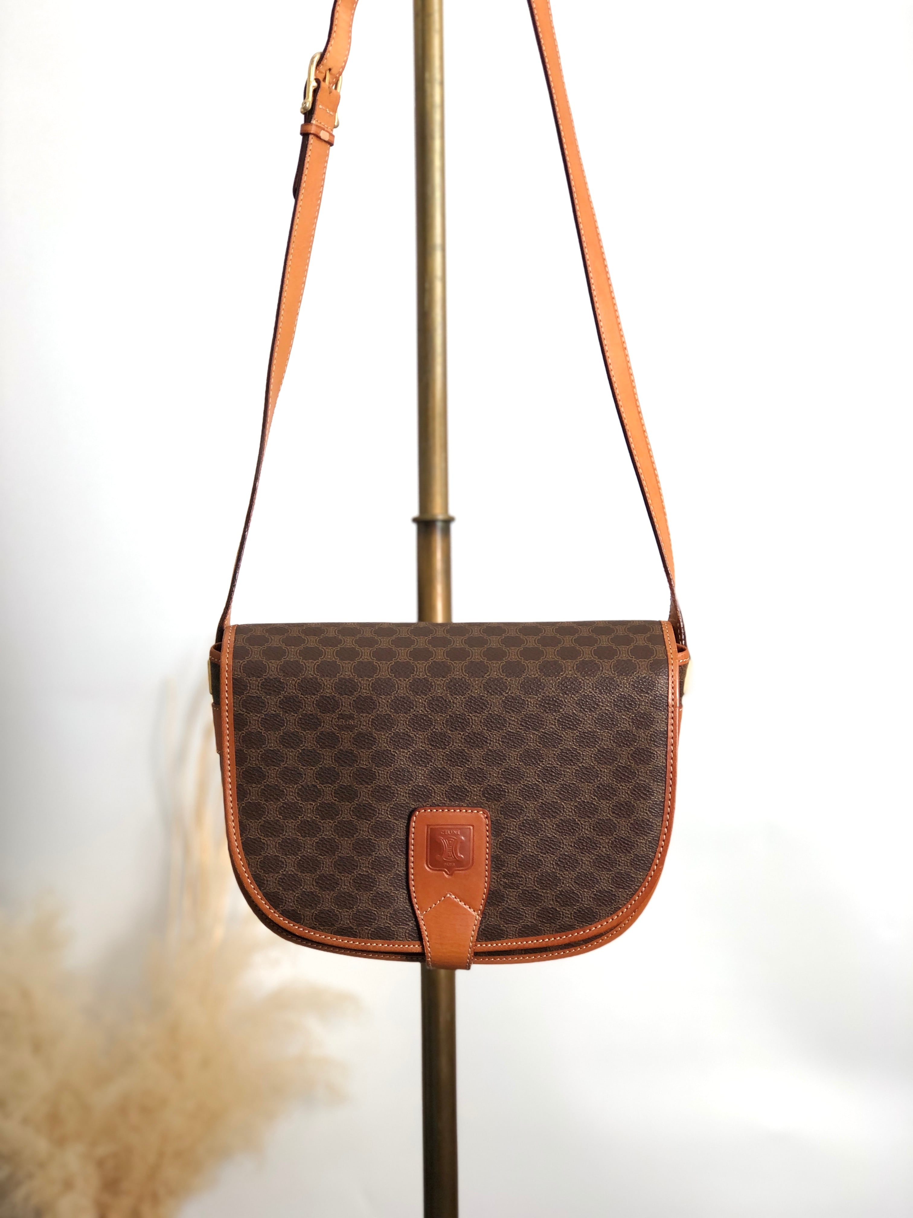 CELINE セリーヌ マカダム ショルダーバッグ ブラウン ブラゾン CELINE セリーヌ マカダム ショルダーバッグ ブラウン ブラゾン