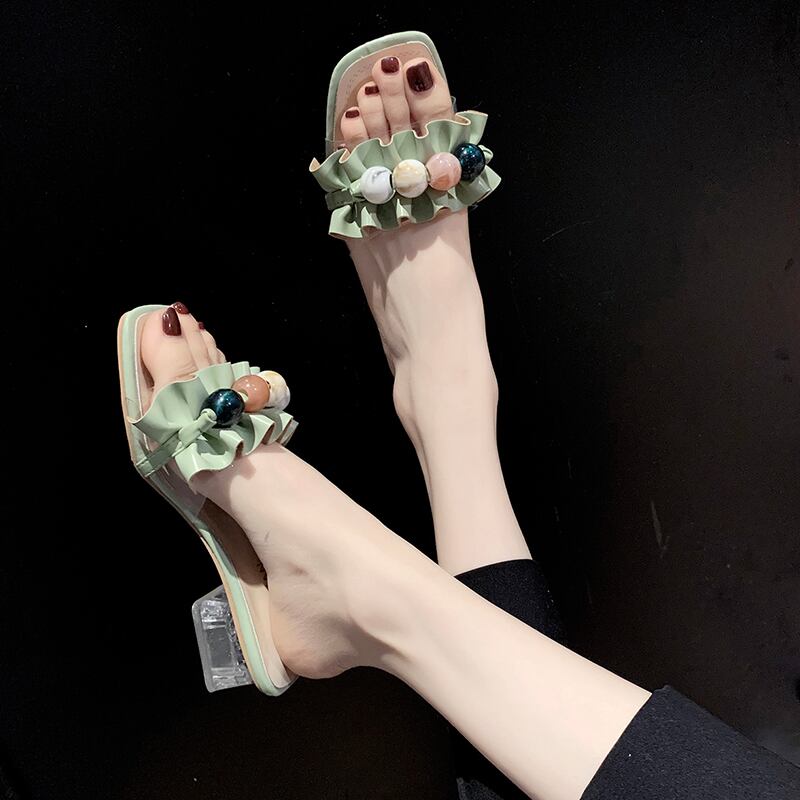 ミュールサマーレッドスタイル 靴 シューズ 夏物 部族の婦人靴87900539605