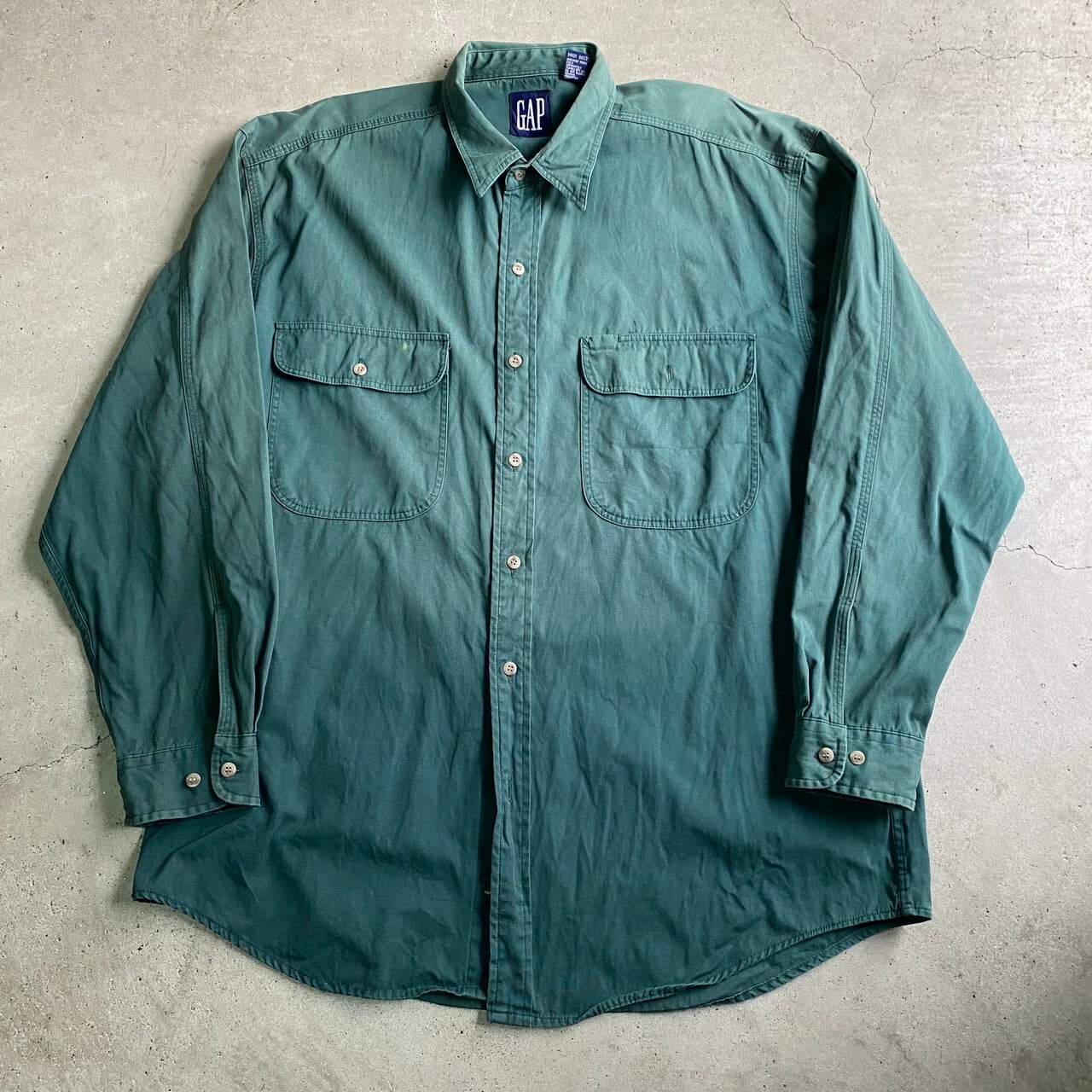90年代 OLD GAP オールドギャップ 無地 長袖シャツ メンズXM相当 古着 