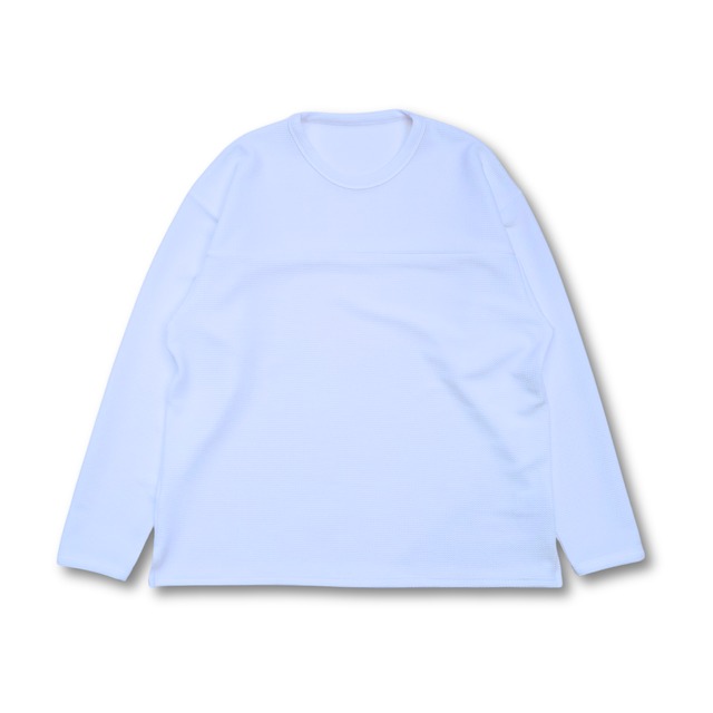 modem design - chirimen long Tシャツ (white)
