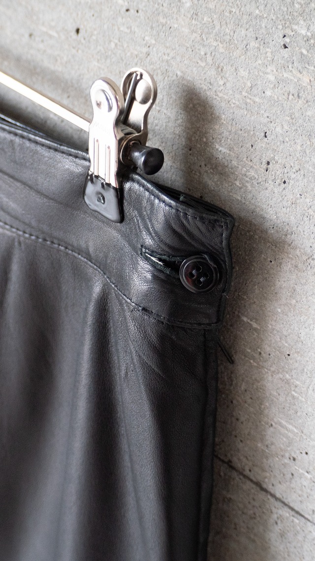 unknown used Lamb leather skirt