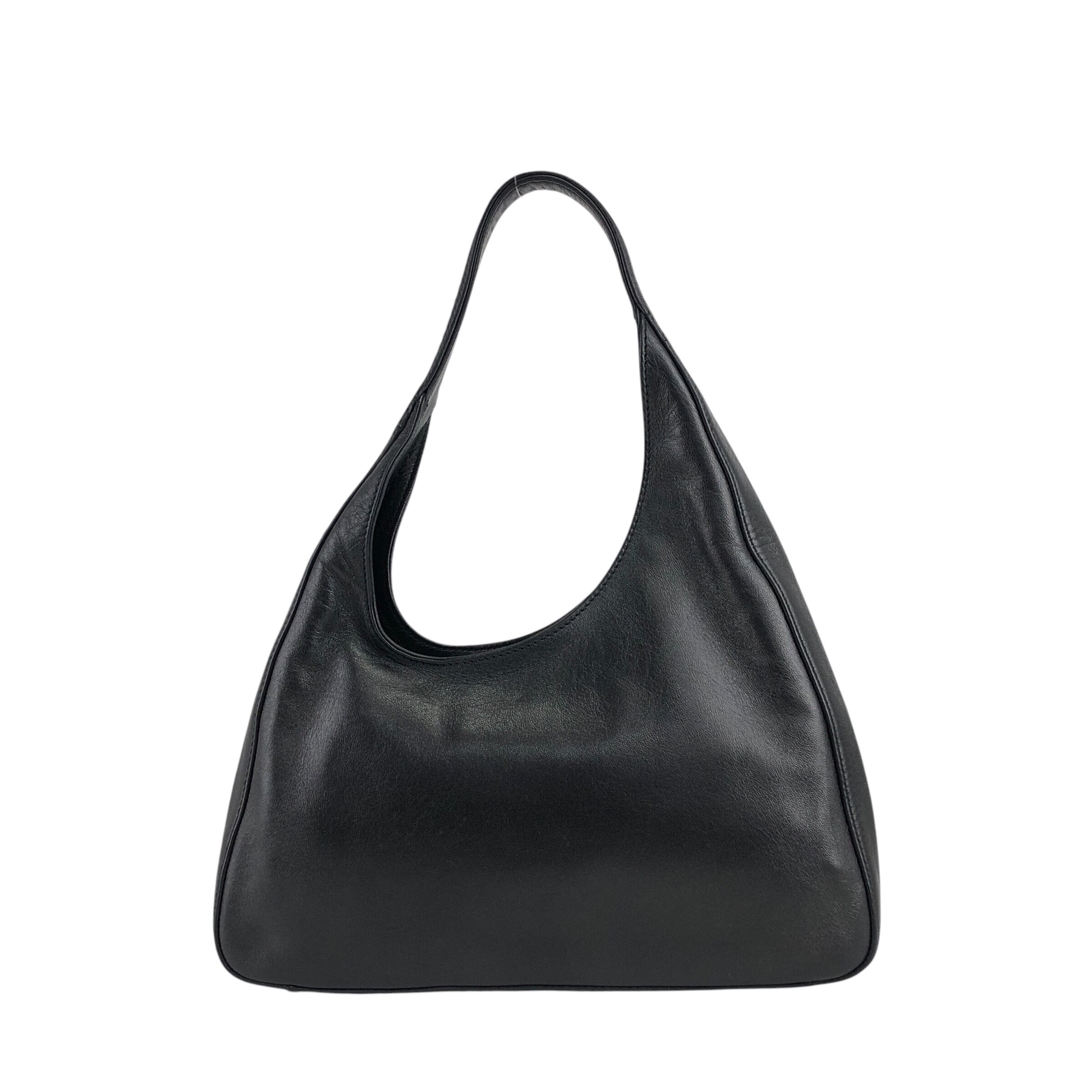 PRADA プラダ ハンドバッグ ブラック レザー ミニバッグ