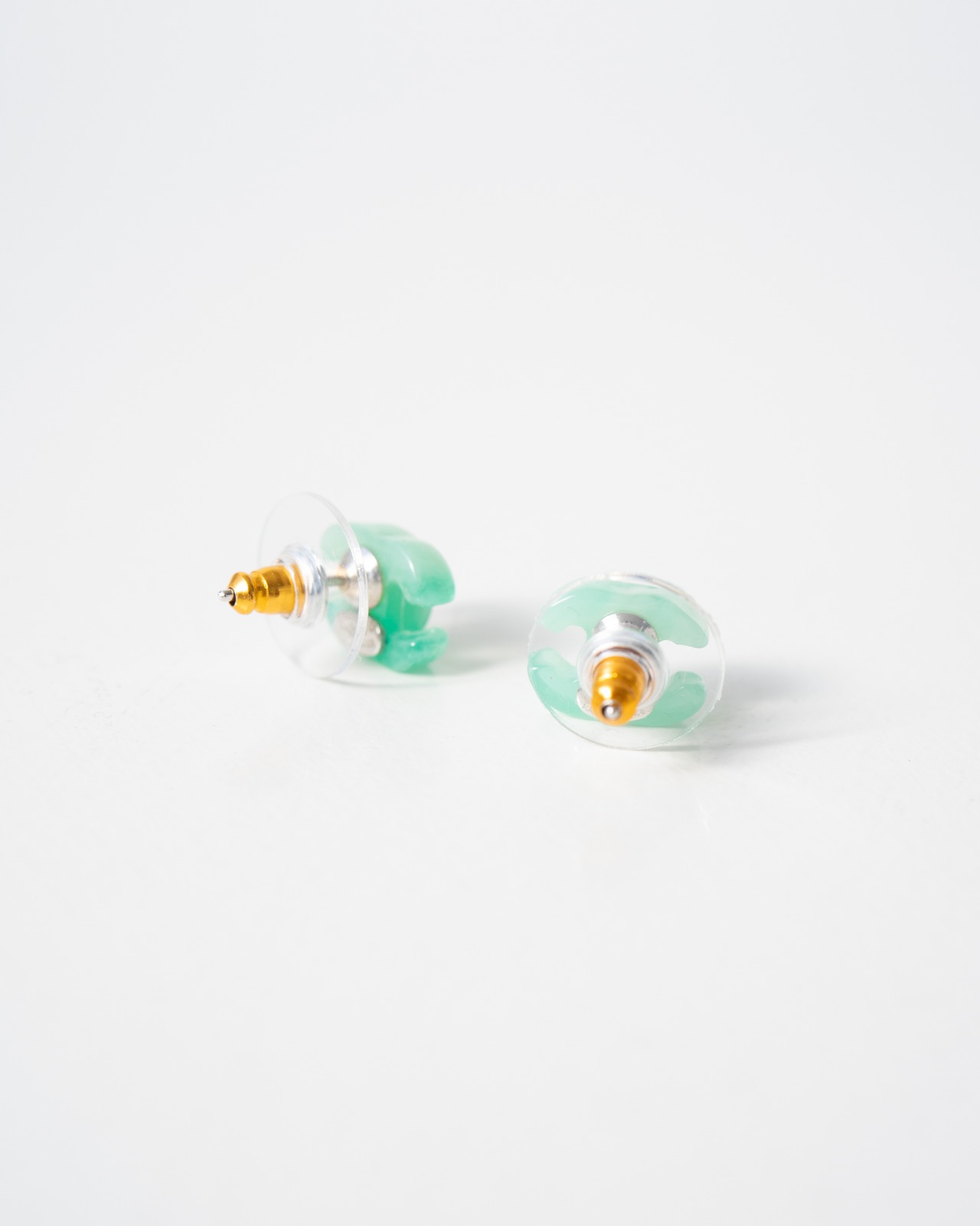 〈CHANEL〉CC Mark Marble Earrings 2004SS