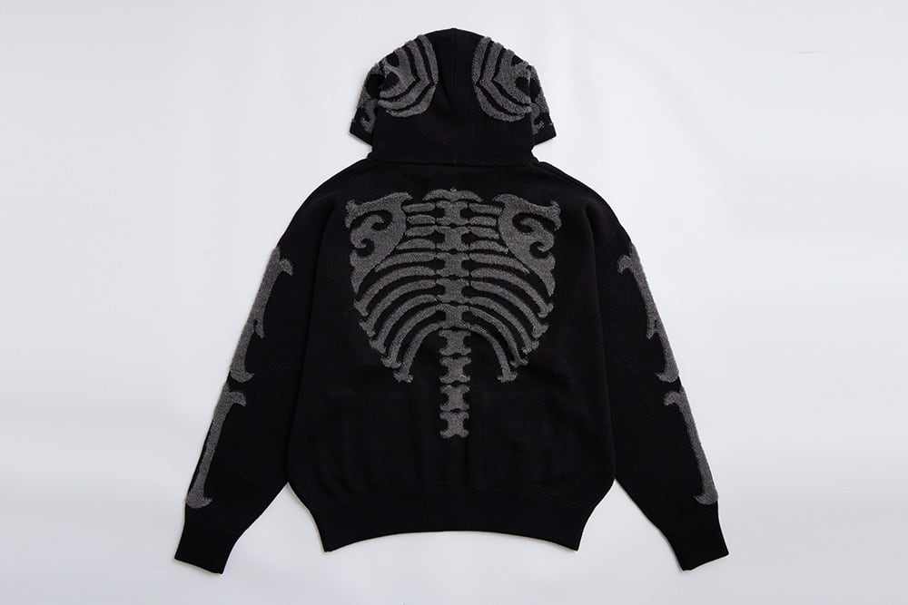 D3C] スカルパーカー 黒 | 8bit.t.d