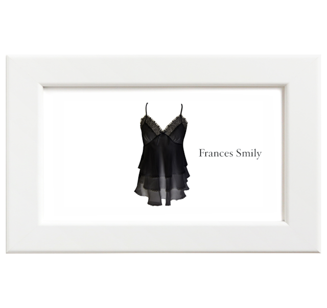 Frances Smily／フランセス・スマイリー　シルクシフォンキャミソール／ブラック