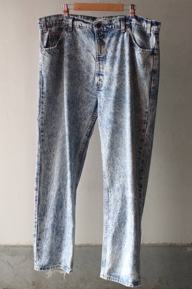 1989y LEVI’S chemical wash denim pants . size42×30(実寸 41×30)