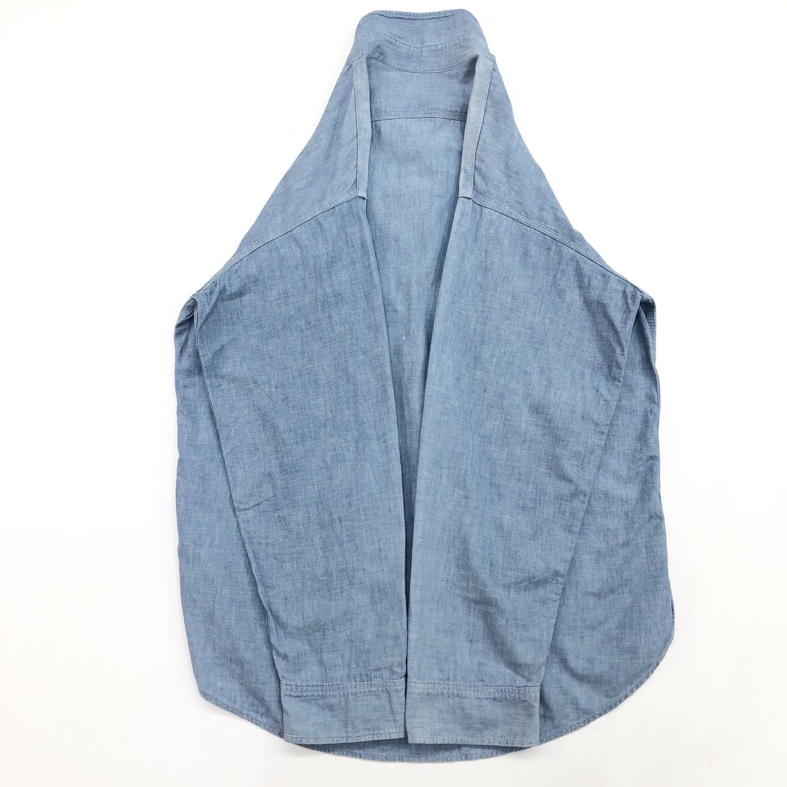 PENNEY'S OX-HIDE 50年代 コットンシャンブレー シャツ タグ マチ付き