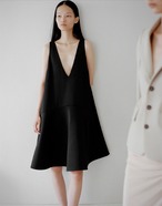 CLANE BONDED JUMPER SKIRT BLACK