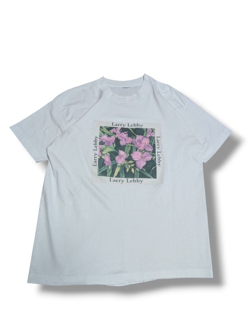 90s flower art tee