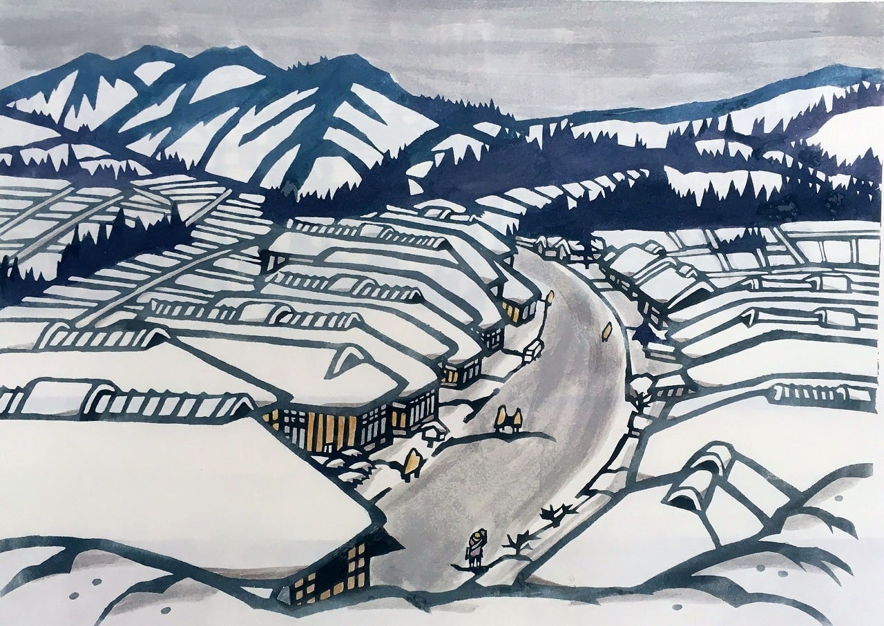 大内宿（福島県） | Gallery Enatsu 江夏画廊 | ハートウォーミングな