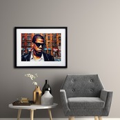 Empire Flow｜Jay-Zをオマージュしたストリートアートポスター｜ブルックリンの魂とモードが交差するスタイリッシュインテリアA4ポスター