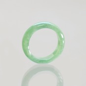 【13号 】 鮮やかなグリーン翡翠 甲丸リング A貨翡翠 jd_rg1967