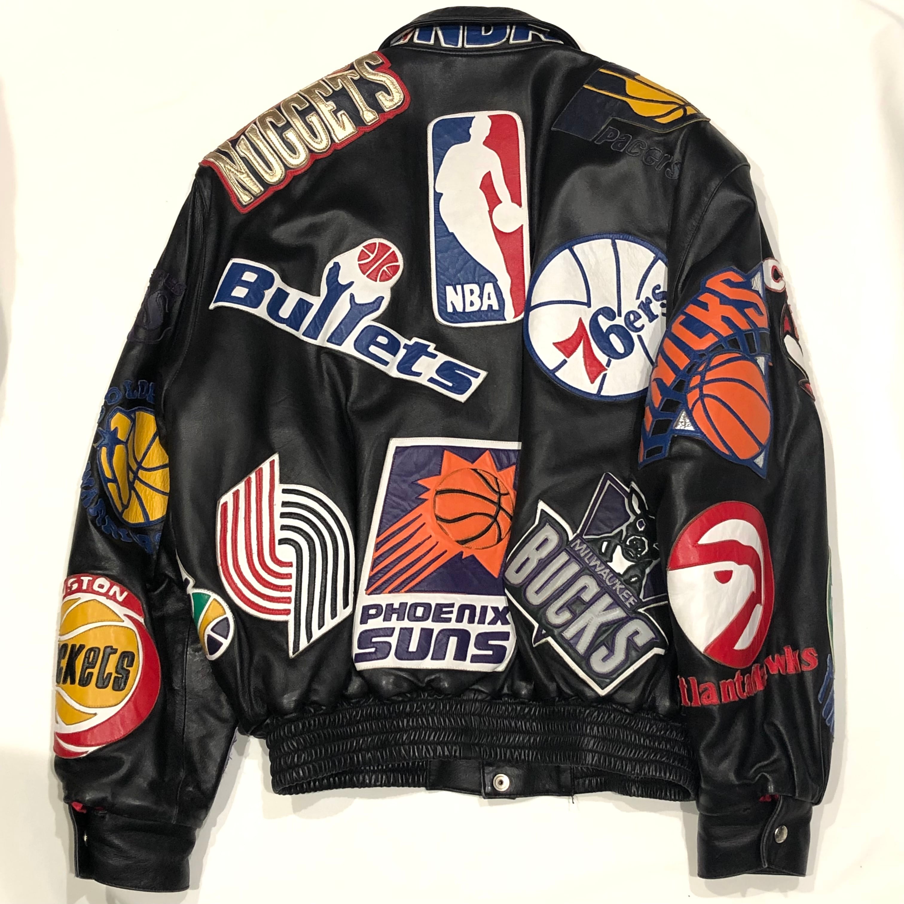 VINTAGE JEFF HAMILTON NBA LEATHER JACKET（ヴィンテージ ...