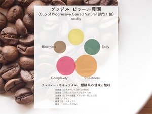 ブラジル ピラール農園 ナチュラル 500g（250g×2袋）
