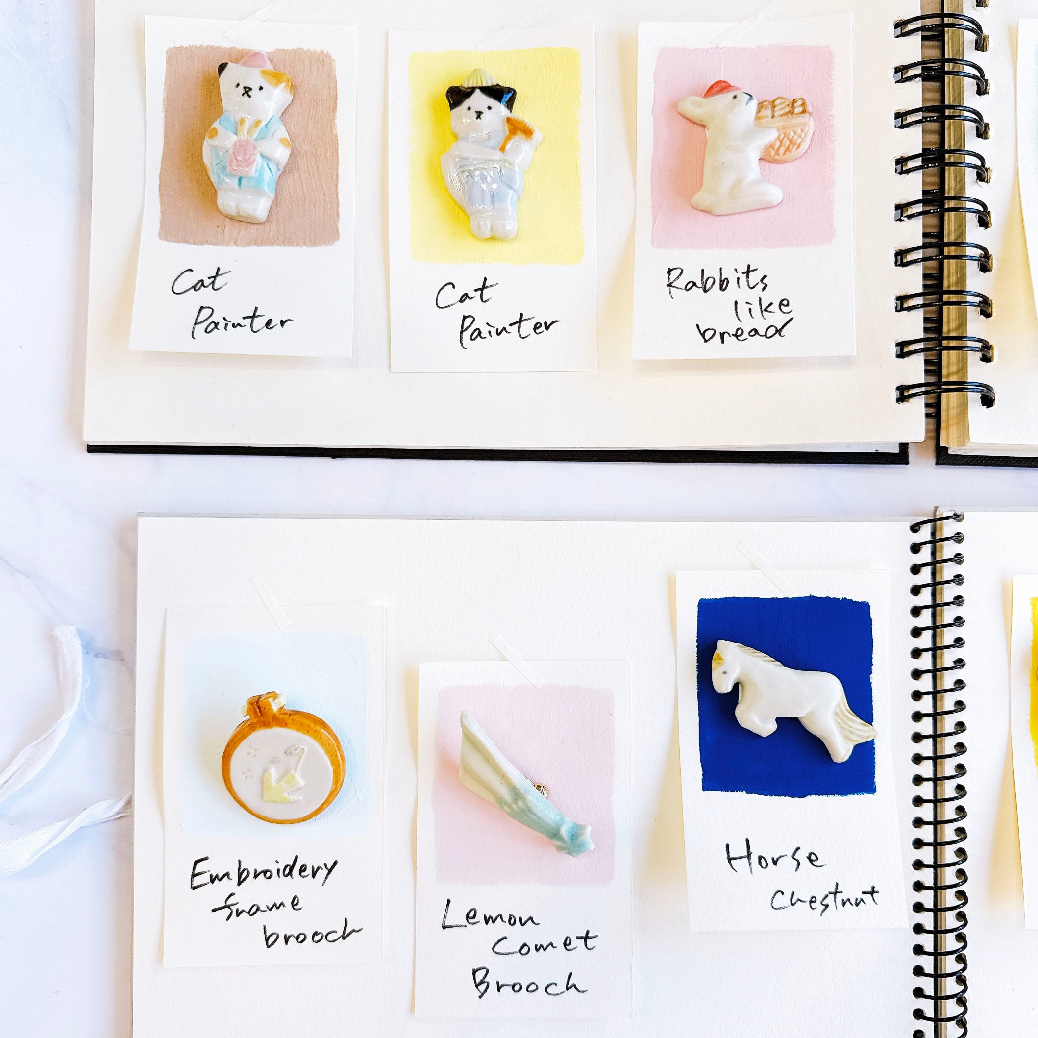 刺繍枠ブローチ (梶山友里） | Net store アンナとラパン