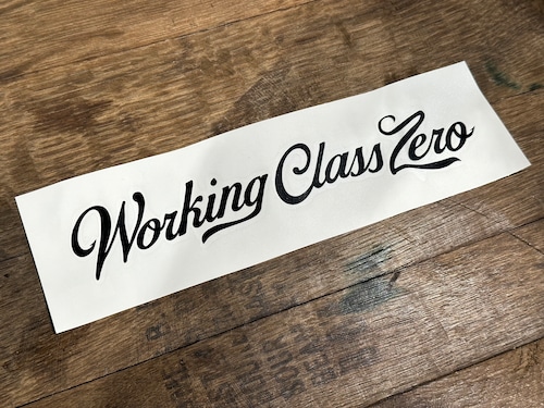 WORKING CLASS ZERO/ Tradition Script Transfer Sticker