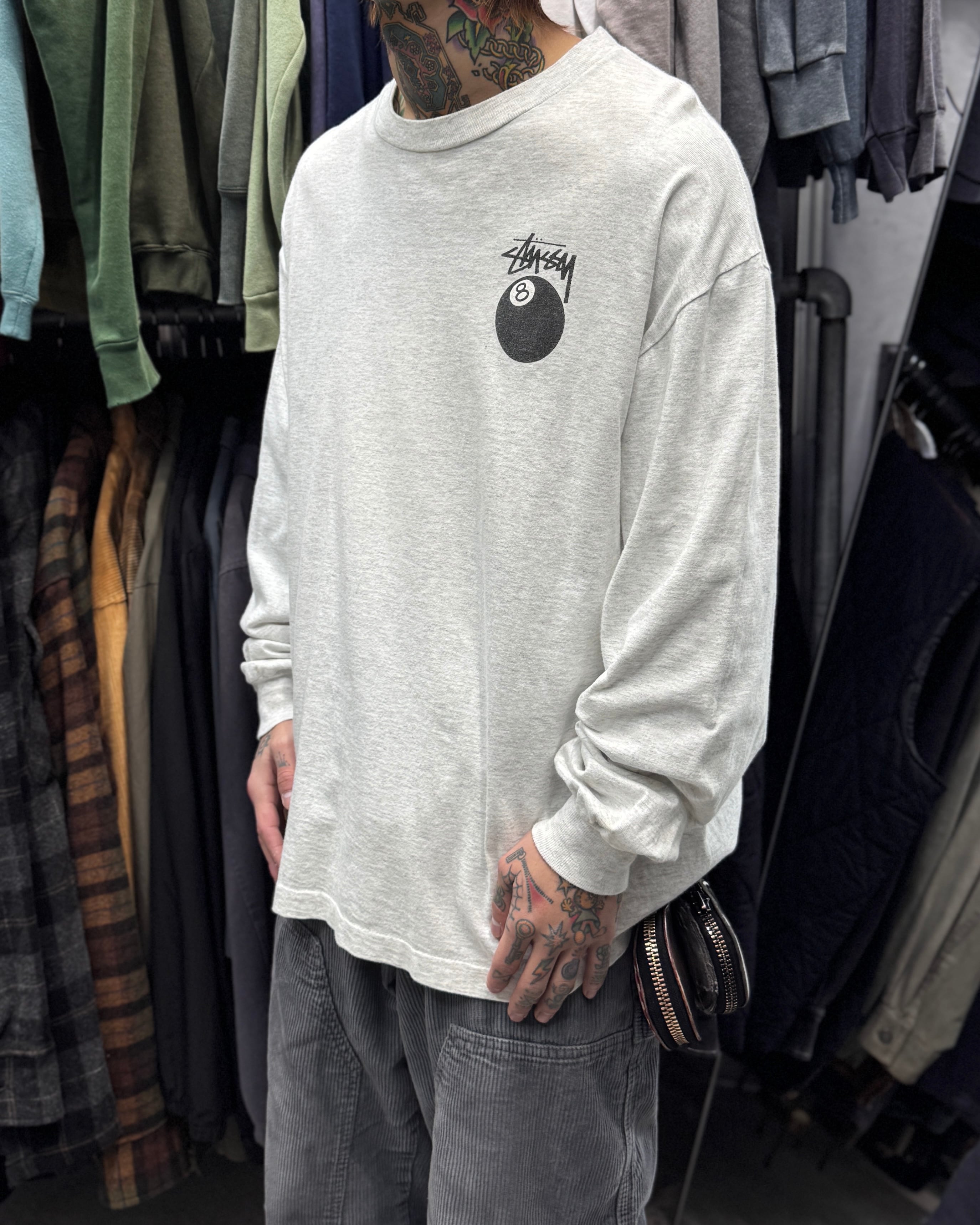 Special!!】80's~90's old stussy “8 ball” Long Sleeve Tee “黒タグ