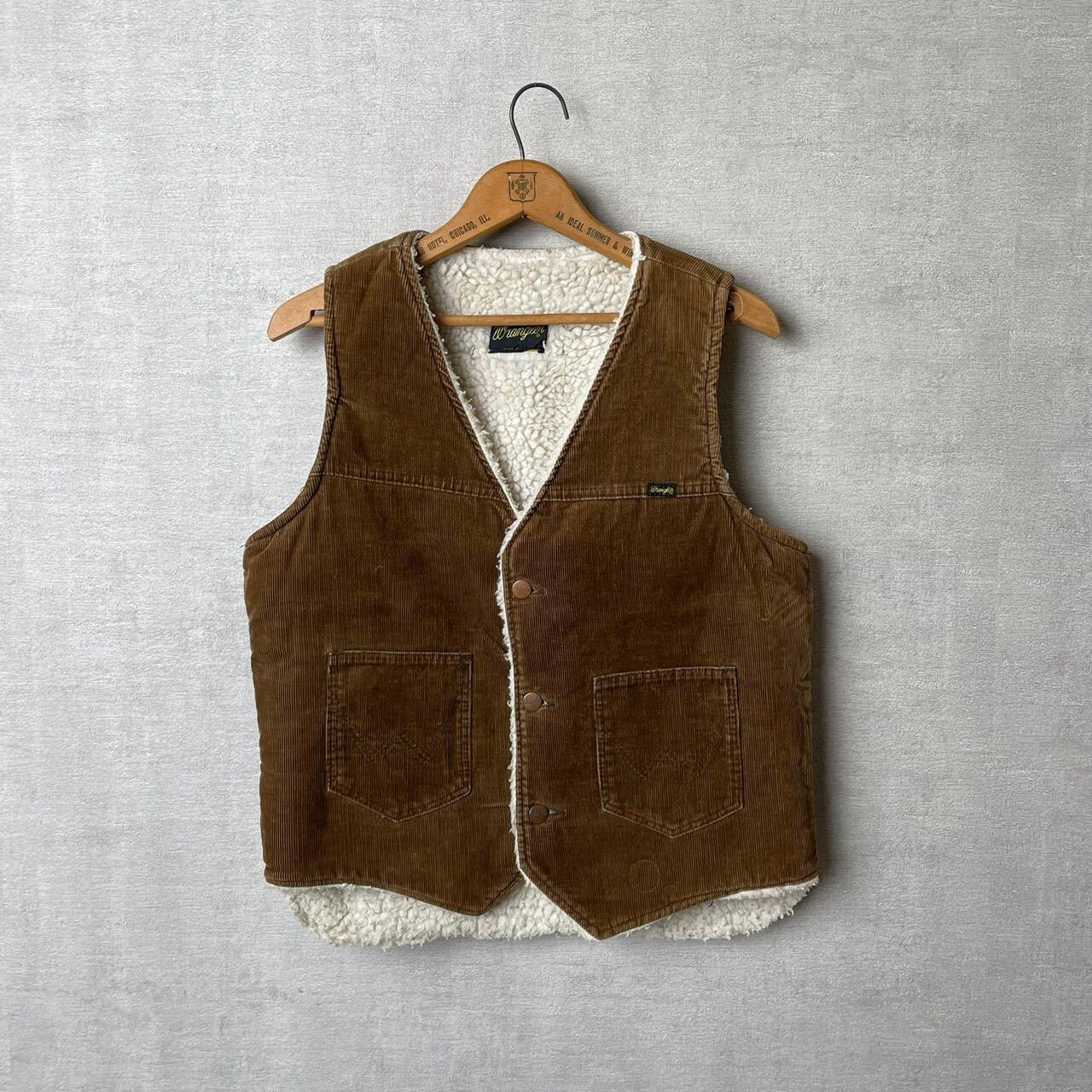 [USED] Wrangler / MADE IN USA CORDUROYxBOA VEST