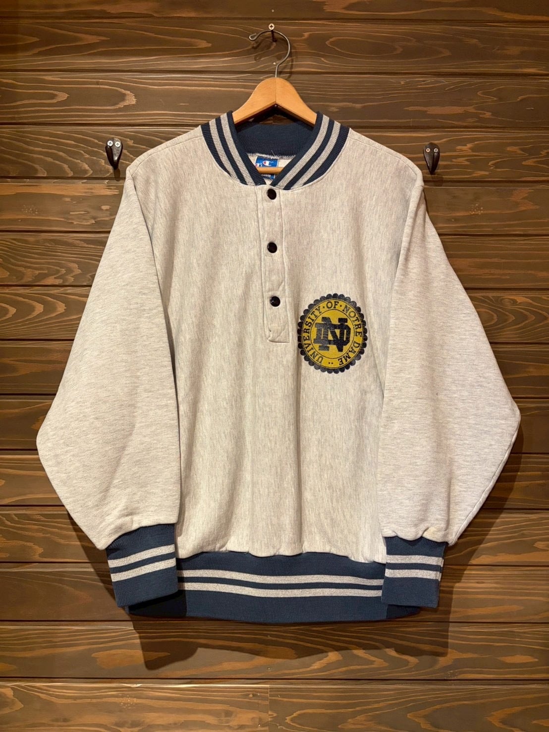 VINTAGE 80's〜 CHAMPION REVERSE WEAVE HALF SNAP SWEATSHIRT