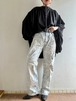 1970s Vintage Levi's 505 Single Stitched Denim Handpainted By Carny Couture
