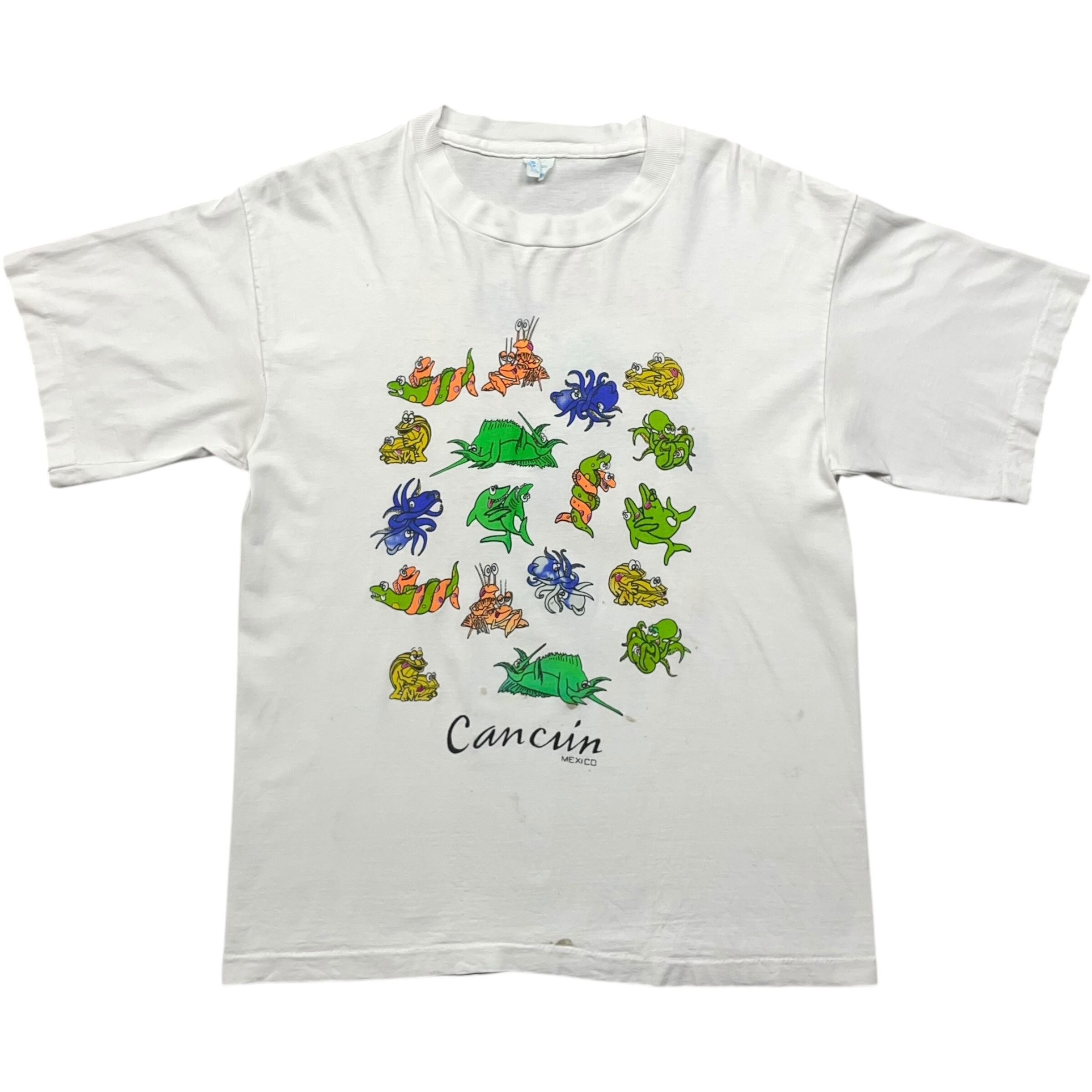 《XL》 Langosta エロTシャツ 48手 プリント ホワイト 90年代 vintage no.7456