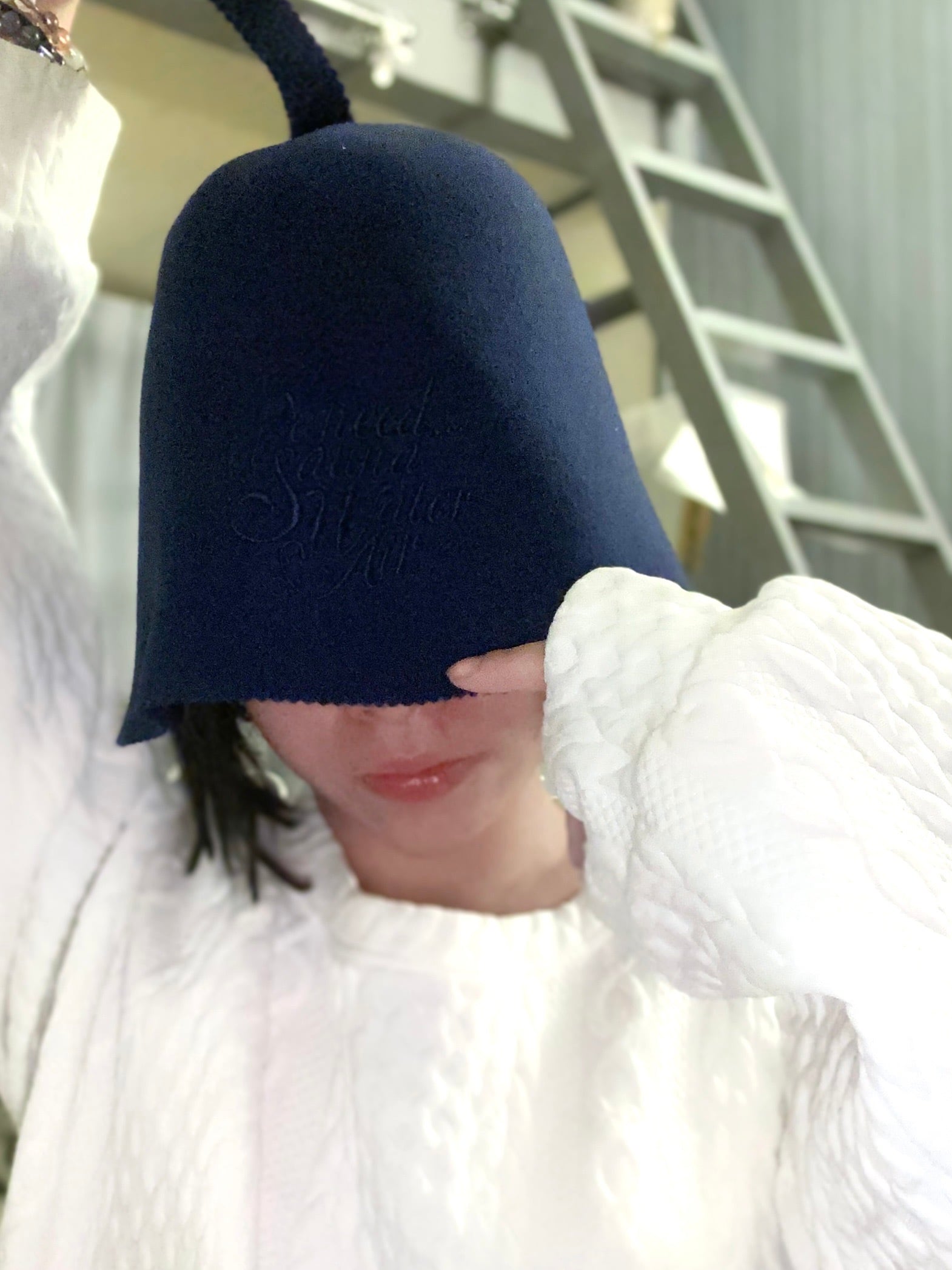 サウナハット 「流」 サウナ帽子 羊毛 ウール メンズ レディース