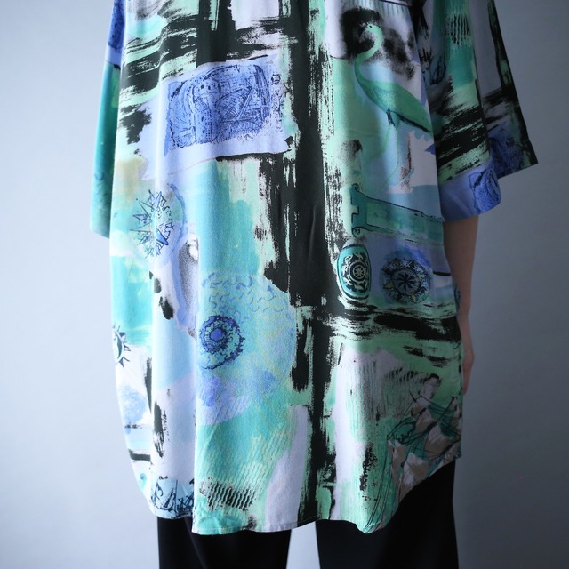 art graphic full pattern euro h/s shirt