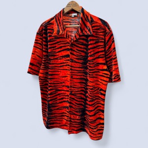 90's IZITU TIGER VELOUR S/S SHIRT