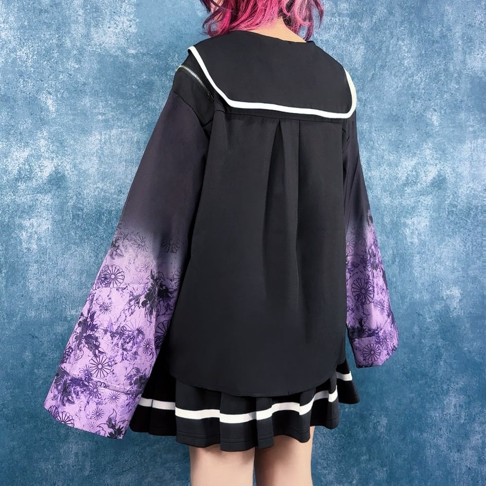 2WAYセーラー風SHIRT【和柄九尾】 | NIER CLOTHING