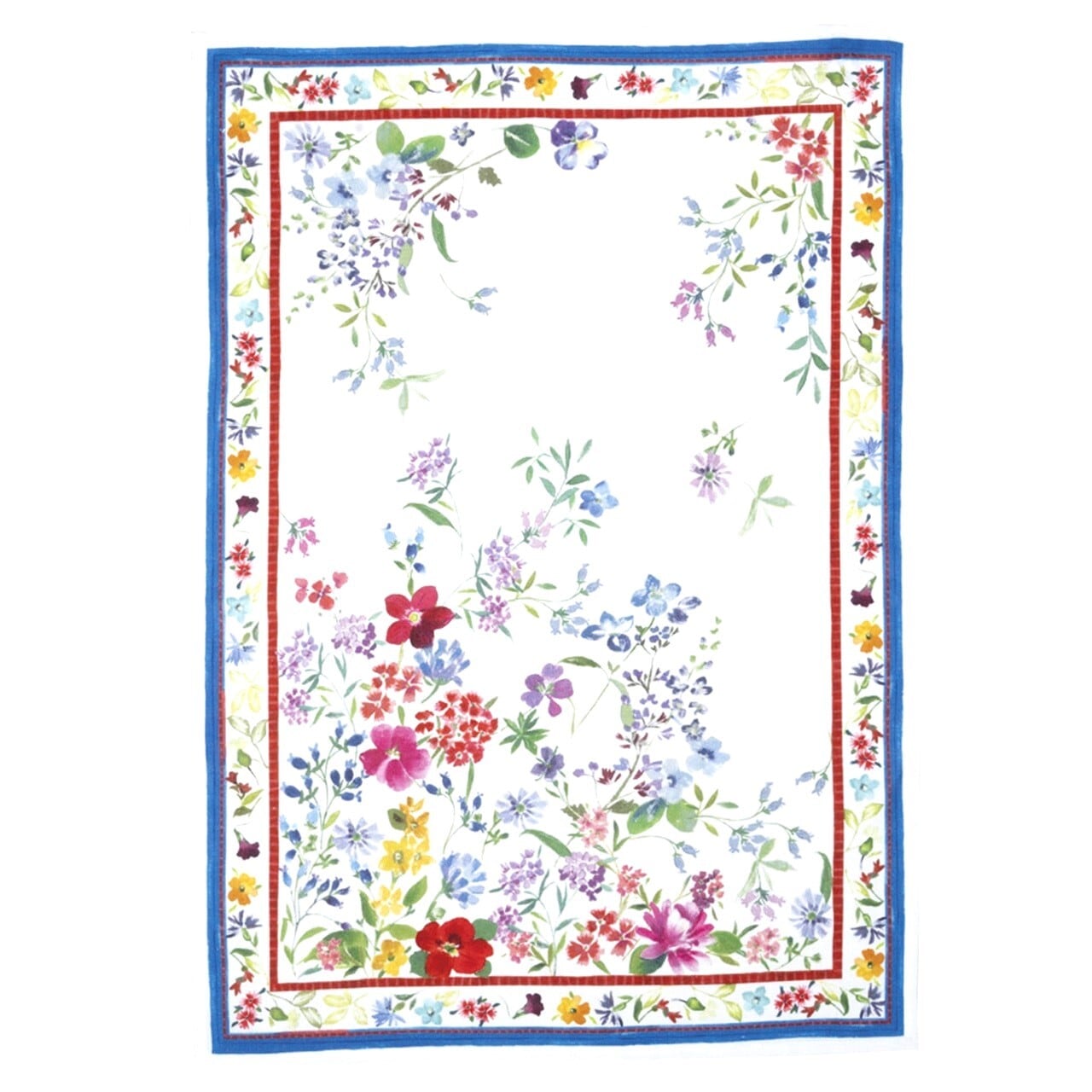 リネンキッチンクロス プリ―ムラ ブル | 〈Lucca〉ルッカ イタリア