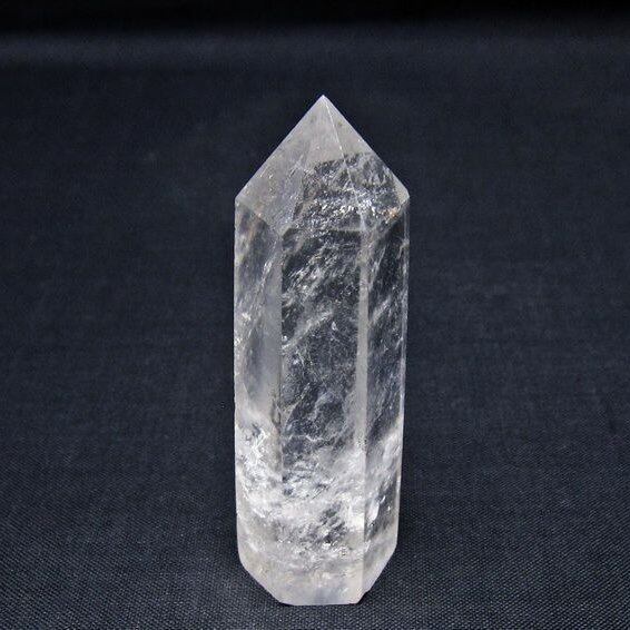 水晶 六角柱 ポイント 置物 一点物 142-11014