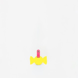 LEATHER CANDY REFLECTOR - Yellow（レザーキャンディーリフレクター・皮革反射チャーム・黄色）