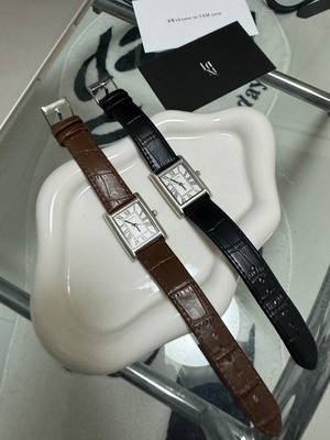 Velvet Leather Minimum Watch(3color)