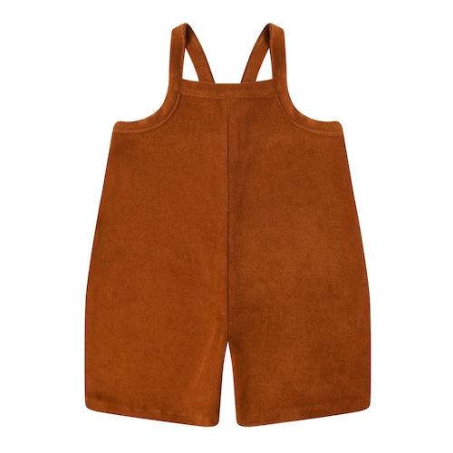 organic zoo / Terracotta Terry Cropped Dungarees / 1-2y・2-3y・3-4y