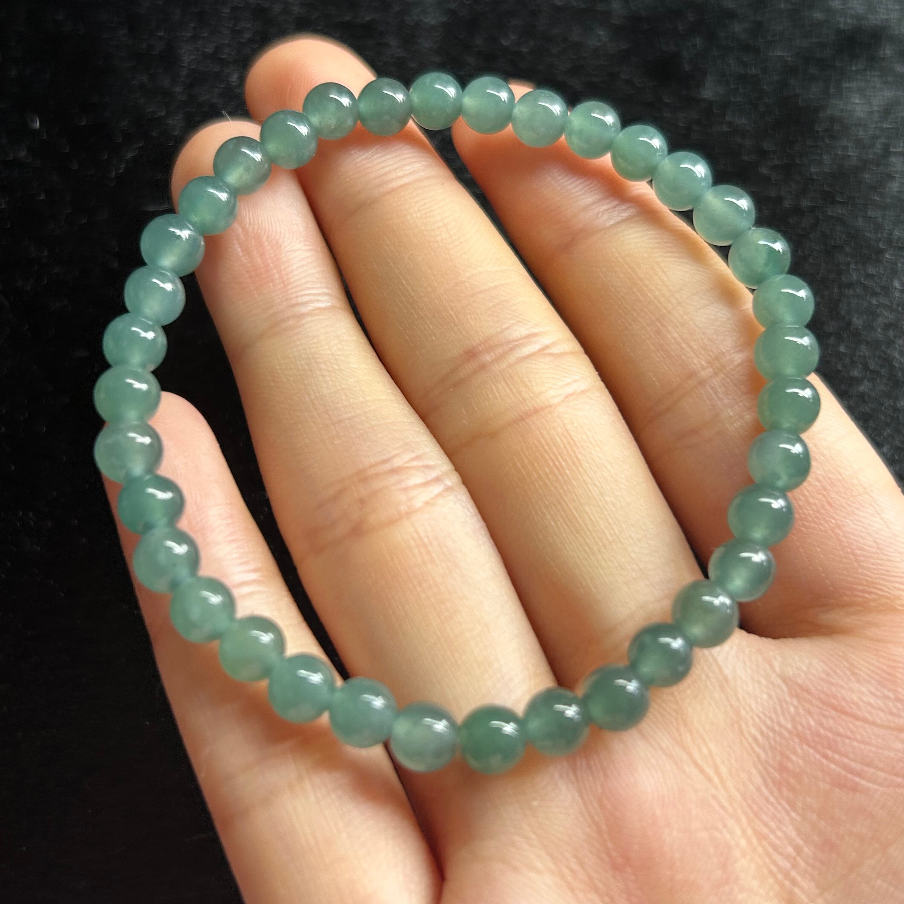 本翡翠ブレスレット グァテマラ産 氷種ヒスイ 天然石 パワーストーン