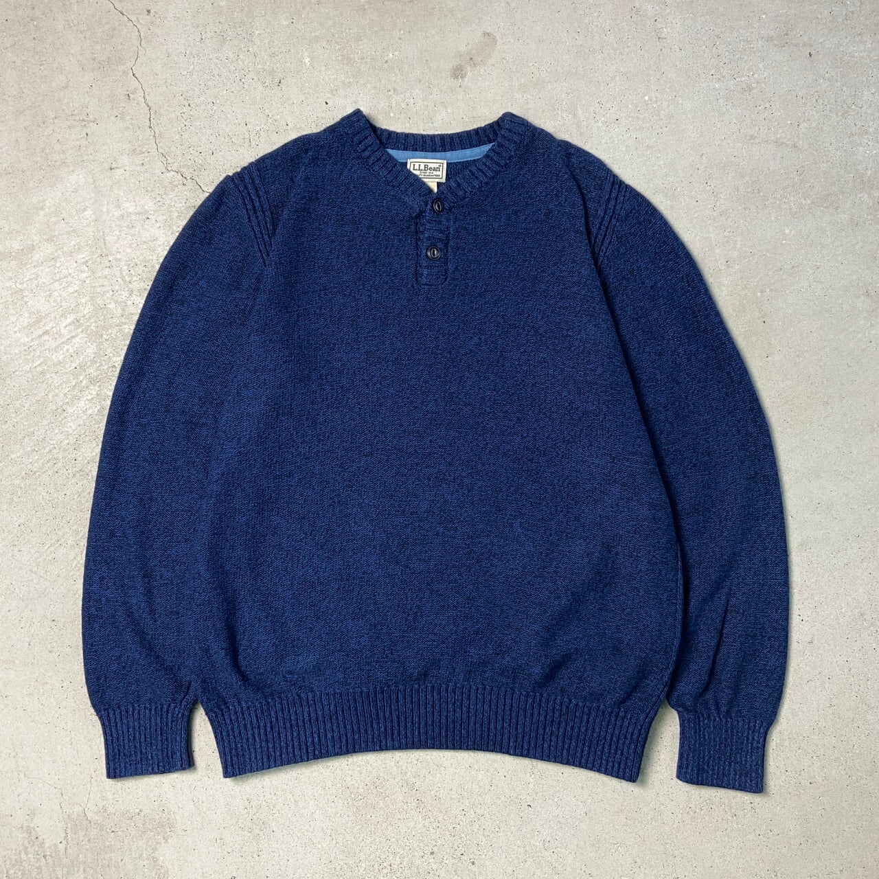00年代 L.L.Bean エルエルビーン ヘンリーネック ニットセーター