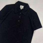 LACOSTE L!VE ラコステ 半袖 ポロシャツ 34/ブラック レディース