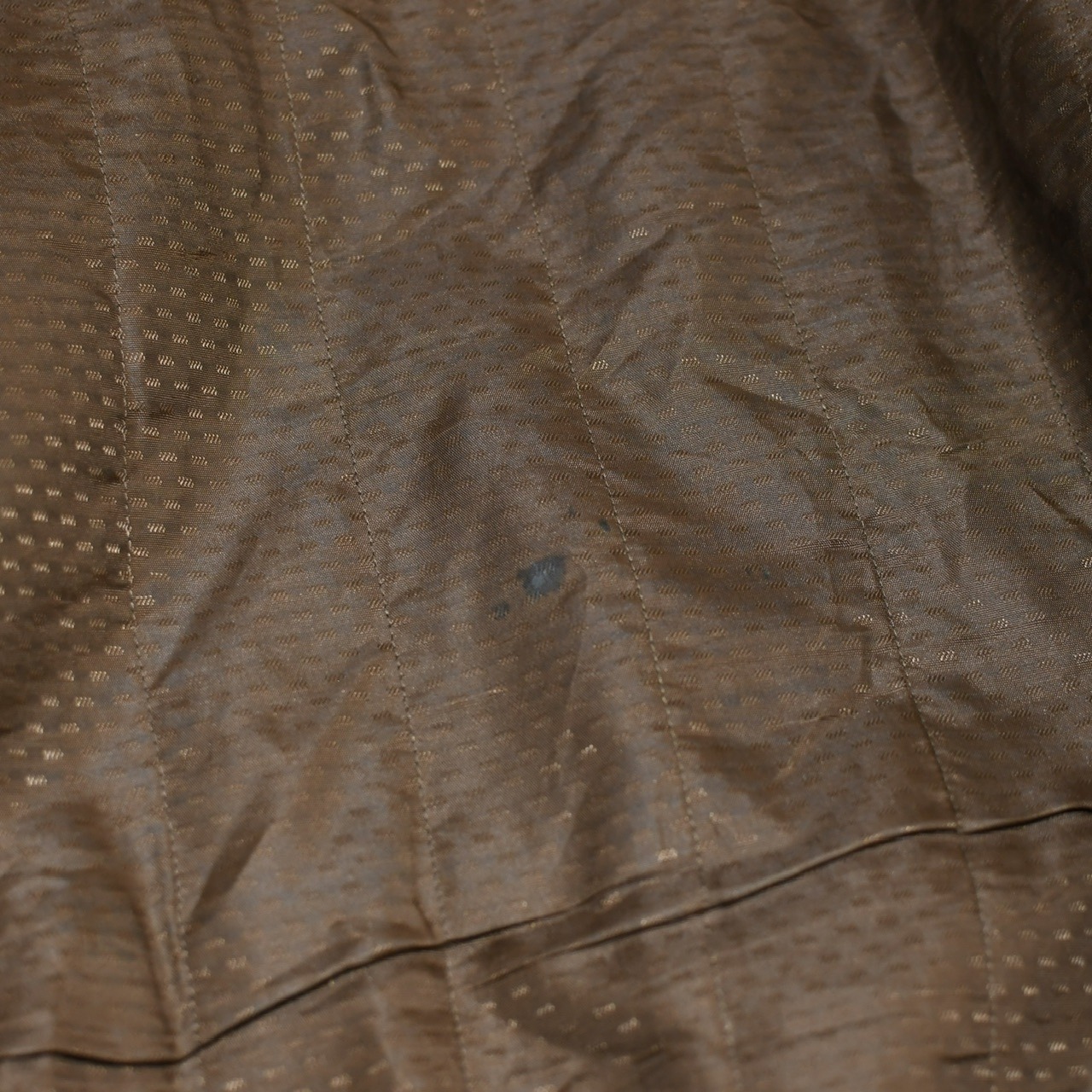 design brown leather blouson