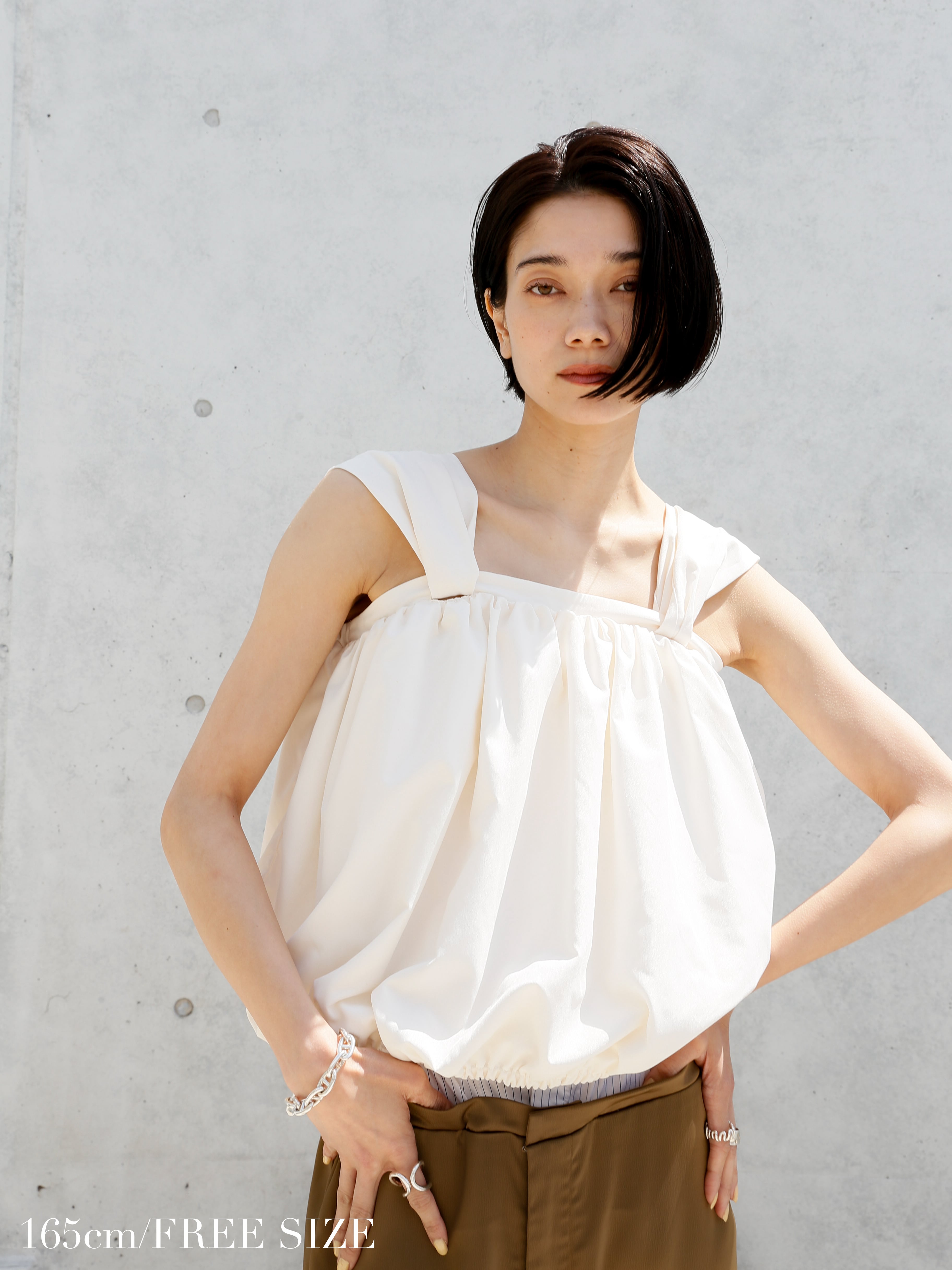 twist strap balloon tops | Katrin TOKYO