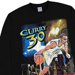 【トップス】男女兼用Stephen curry  vintage ゆったりとしたプリントの長袖Tシャツ 2202281917J