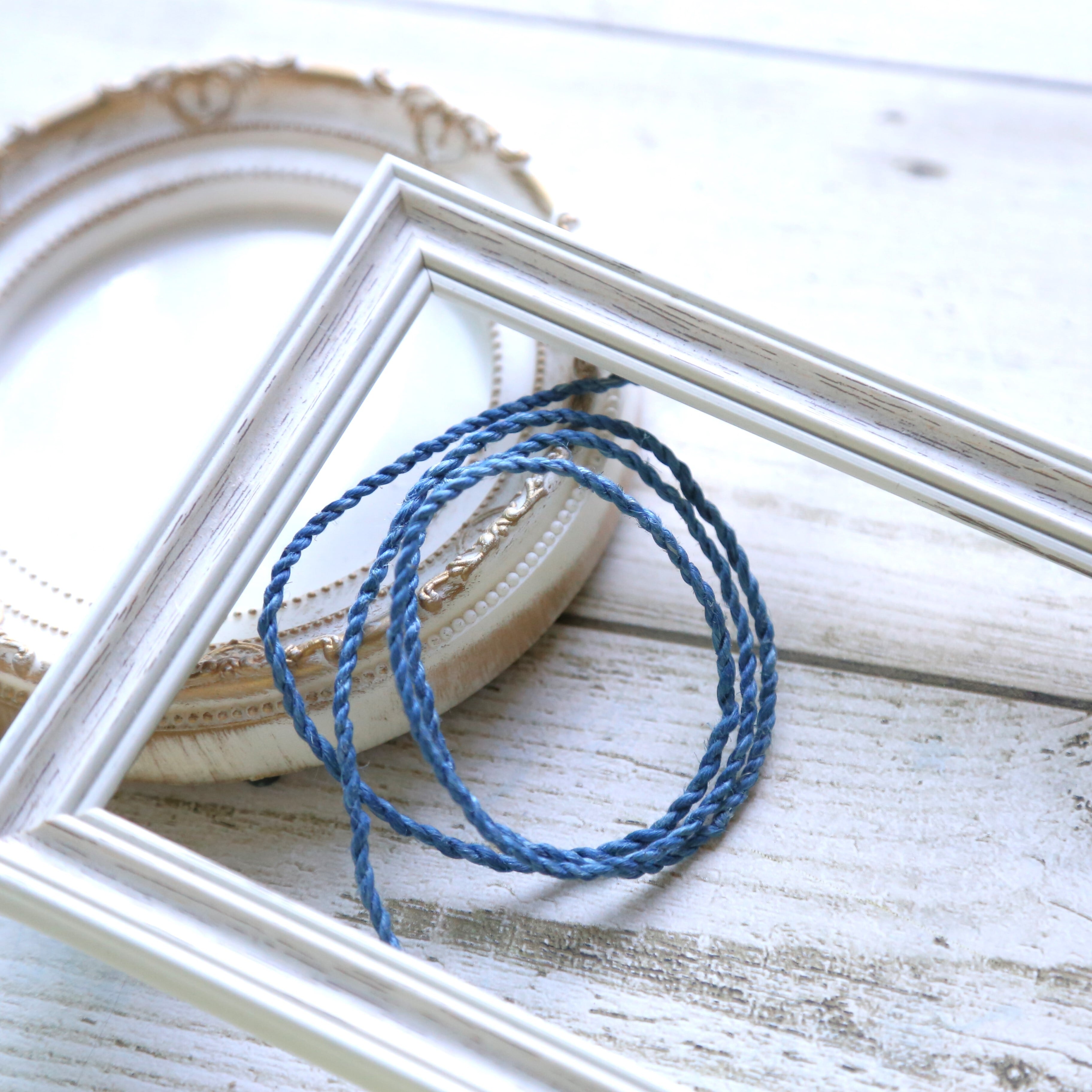 2026販売開始】精麻紐＊撚り紐＊70センチ(藍染め) | fomalhaut