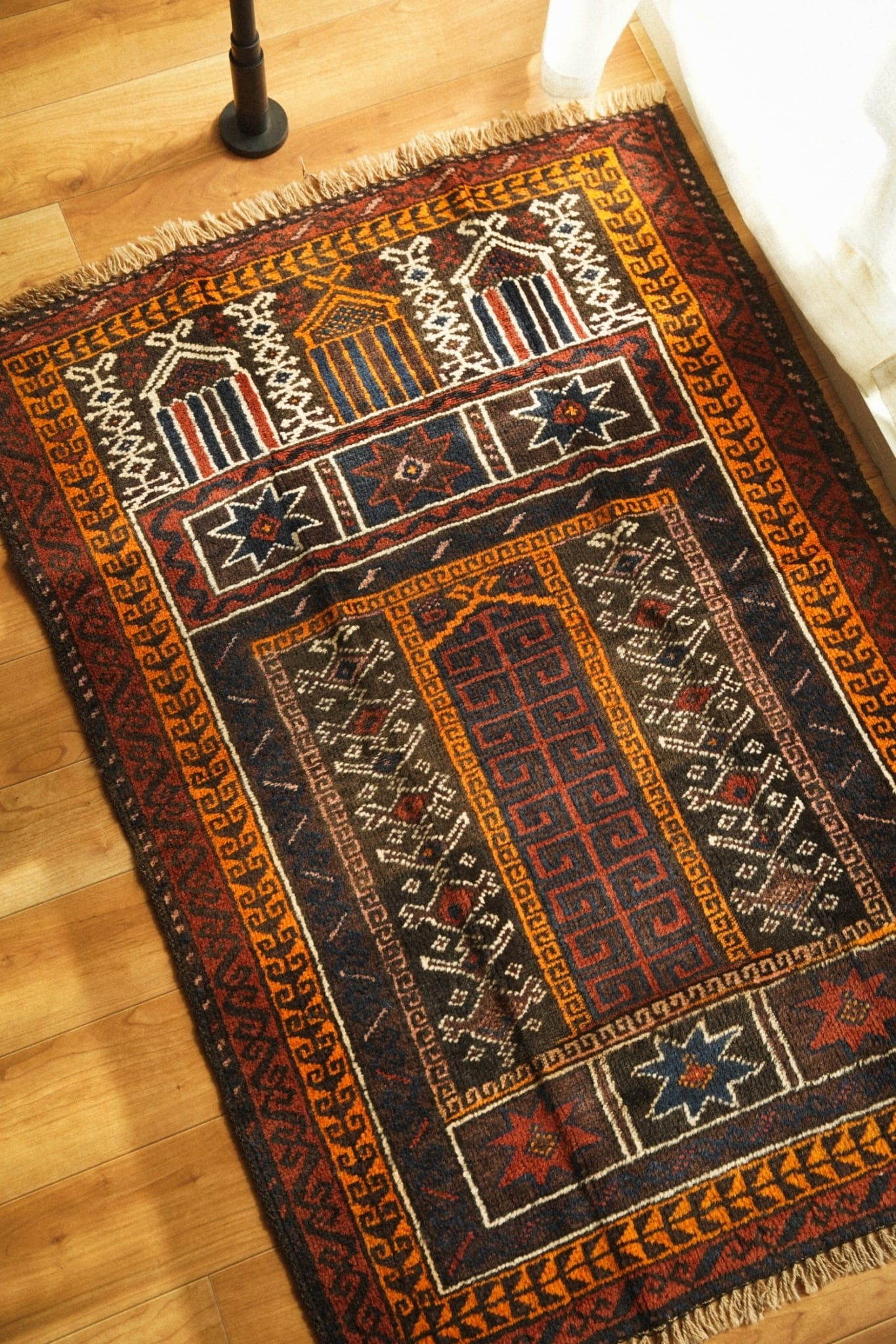 334】Vintage Afghan Baluch rug 1970's | Pay ID