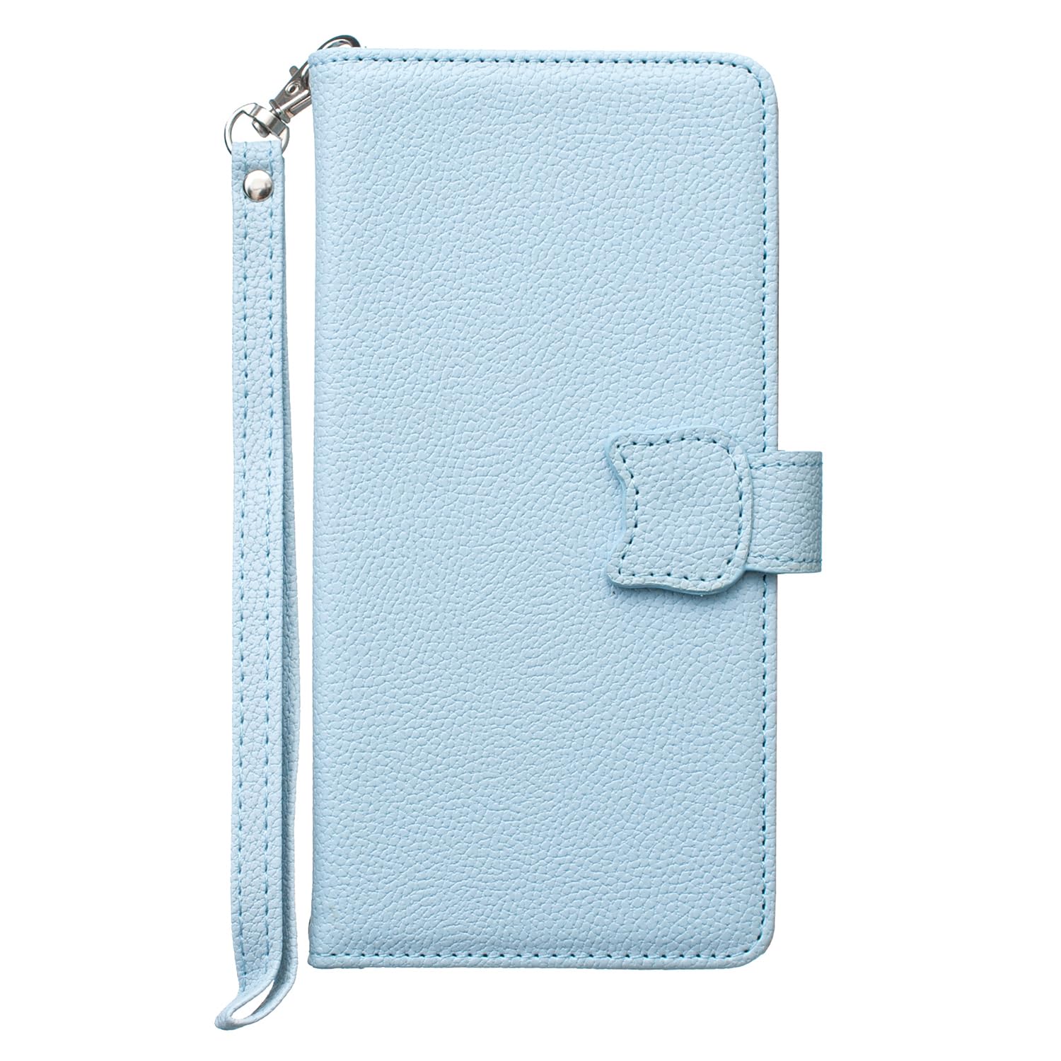 BOBOWTRK Case for 電話カバー AQUOS R10用の カバー アクオス R9ケース 通用SH-51F SH-M28 SH-51E 6.5インチ手帳型 可愛い猫 カード収納 ストラップ スタンド機能付き マグネット開閉式 財布型 小銭収納 全面保護 耐衝撃 (B2-ブルー 青, AQUOS R9/R10通用6.5インチ対応)